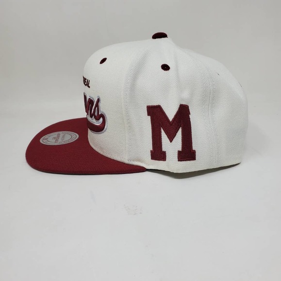 NHL Vintage Mitchell & Ness Script Snapback Hat - Montreal Maroons - Picture 6 of 6